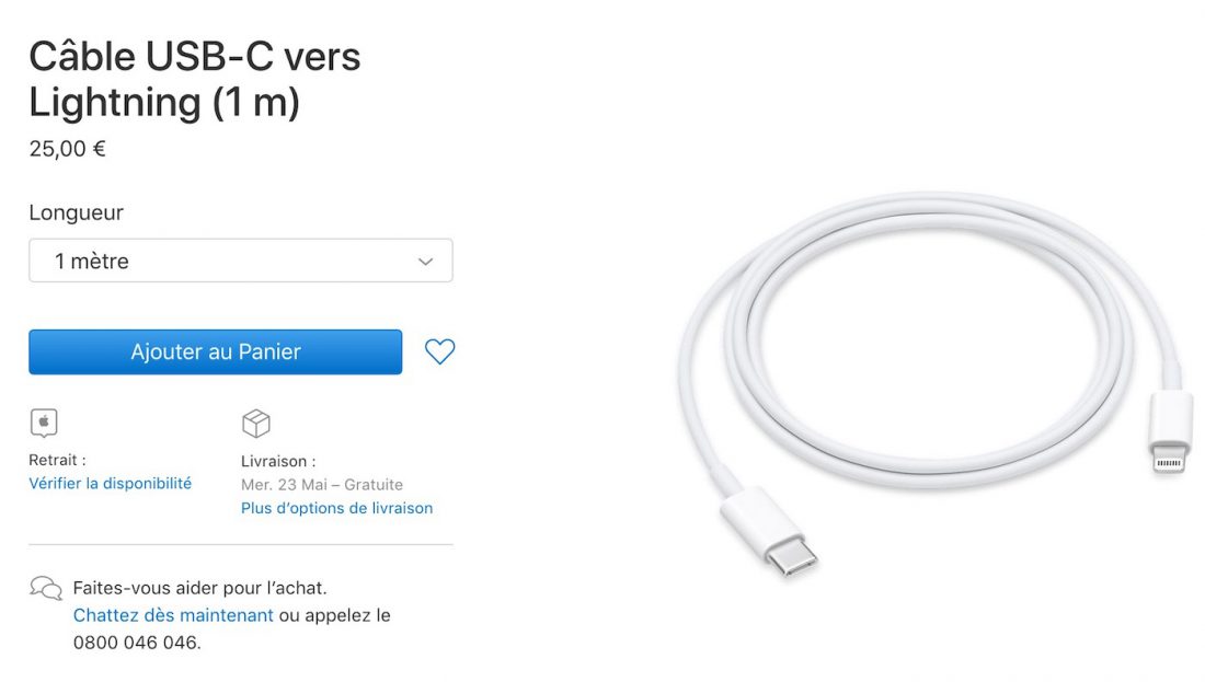 Apple Baisse Le Prix Du C Ble Usb C Vers Lightning Un Lien Avec Les