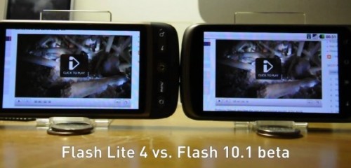 Comparatif Flash 10.1 et Flash 10