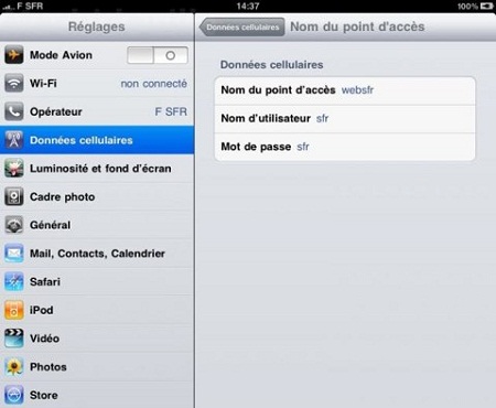 iPad 3G en France