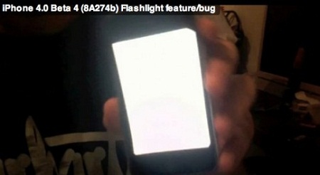 flashlight iPhone OS 4.0