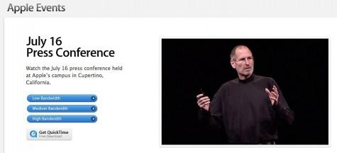 Conference Apple disponible en vidéo