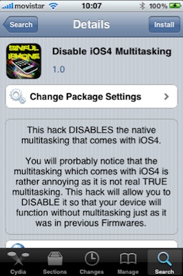 Disable iOS 4 multitasking