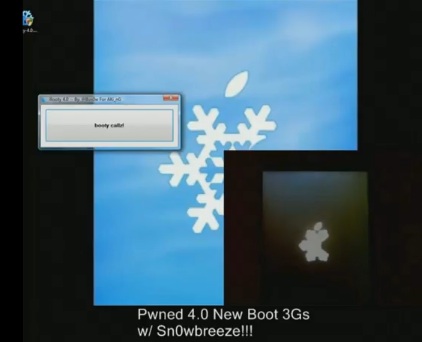ScreenShot Sn0wbreeze iPhone 3GS New iBoot