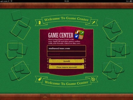 Game Center iOS 4.2 iPad