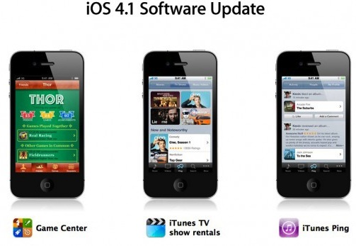 iOS 4.1 software update