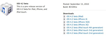 iOS 4.2 beta 1