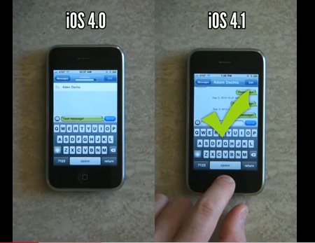 iPhone 3G ios 4.0 vs ios 4.1