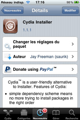 Cydia 1.1.1
