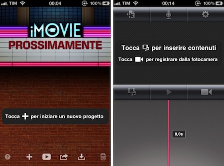 iMovie 1.2 sur iphone 4