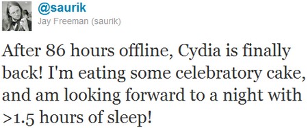 Cydia de retour Saurik Twitter 25-04-11