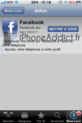 Facebook iPhone 3.4.1