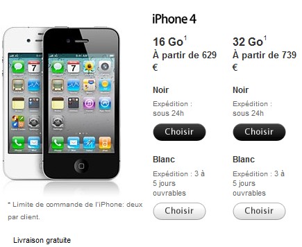 iPhone 4 Blanc Apple Store