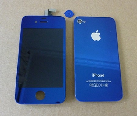 iPhone 4 Bleu Métal