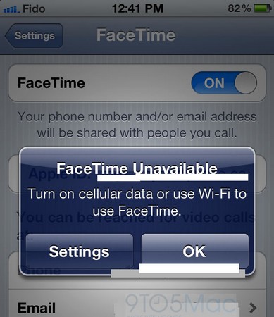iOS 5 FaceTime 3G Rumeur