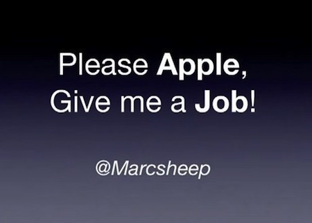 please apple give me a job