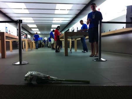 Hommage Steve Jobs Apple Store