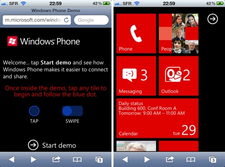 Windows Phone iPhone