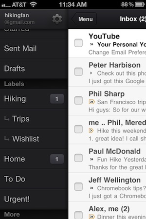 Gmail iOS 1.1