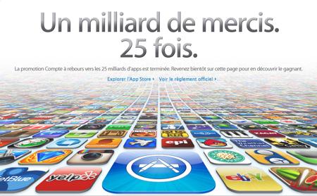 App Store 25 milliards telechargements 2