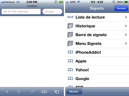 iOS 5.1 Safari Signets