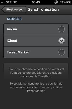 Tweetbot 2.2 iCloud