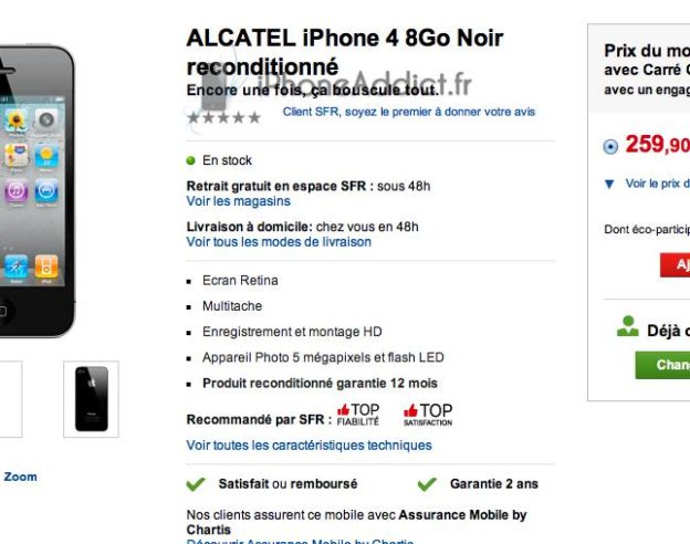 iPhone 4 Alcatel
