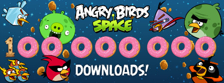 Angry Birds Space 100 millions