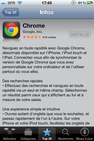 Google Chrome App Store Numero 1