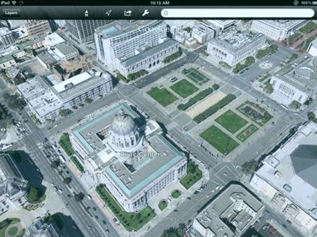 Google Maps 3D iPad