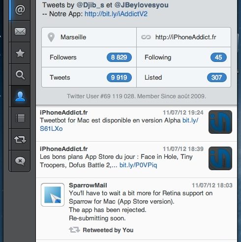 Tweetbot pour Mac Version Alpha