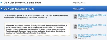OS X Lion 10.7.5 Build 11G45