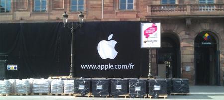 Apple Store Strasbourg en construction