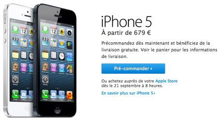 Reserver iPhone 5 Apple Store