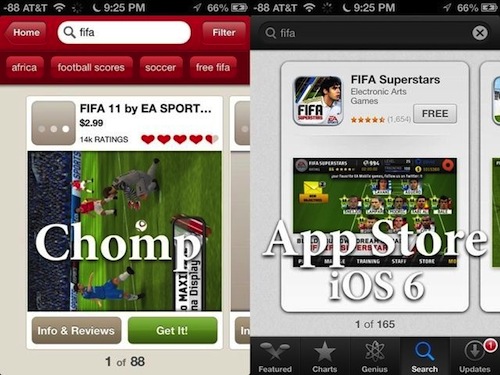 chomp vs app store