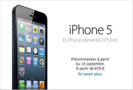 iPhone 5 679 euros