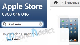 iPad mini cache Apple Store
