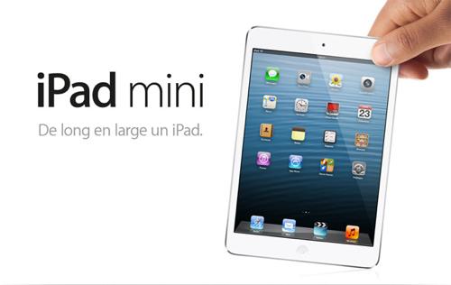 iPad mini de long en large