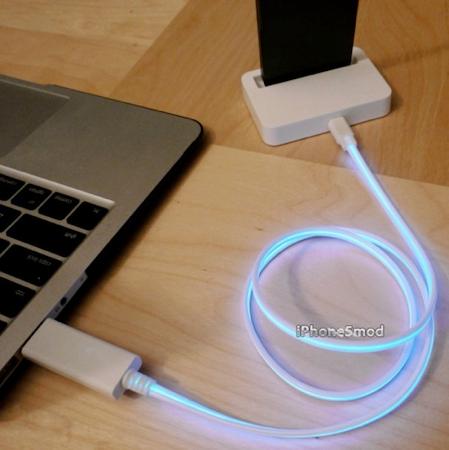 iPhone5Mod Cable Lightning Bleu