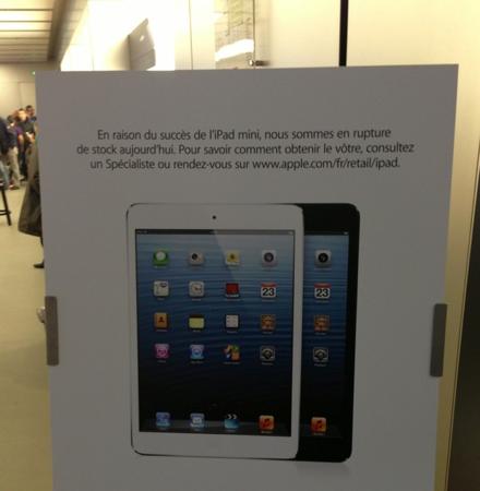 iPad mini rupture de stock