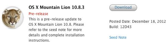 OS X 10.8.3 beta build 12D43