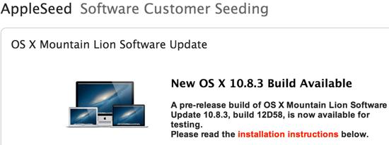 OS X 10.8.3 Beta
