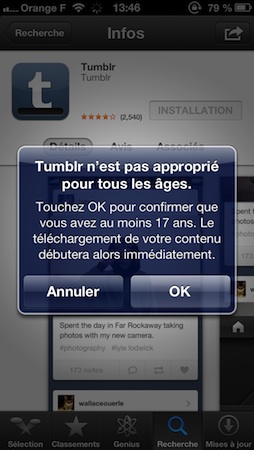 Tumblr 17 ans App Store