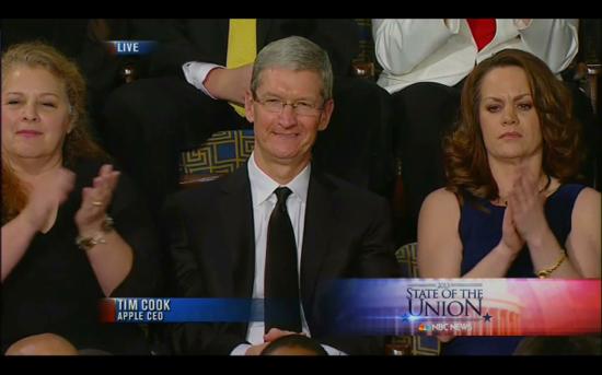 Tim Cook State of the Union Obama