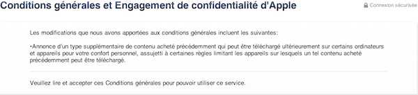 condition general itune