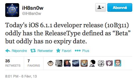 iH8sn0w iOS Beta pas date expiration