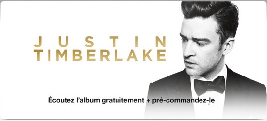 Justin Timberake Album gratuit iTunes