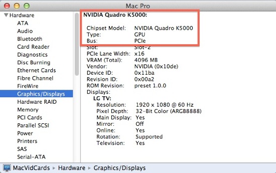 OS X 10.8.3 NVIDIA K50000