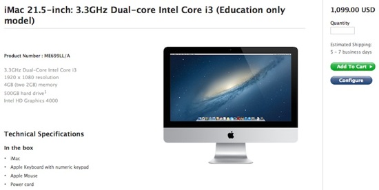 iMac Education 2013