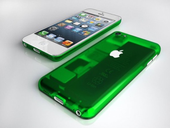 Concept iPhone low-cost transparent vert