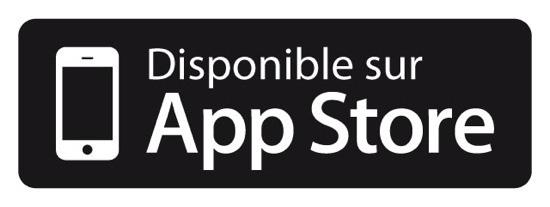 Disponible sur App Store Logo